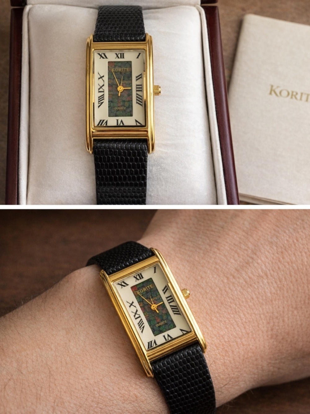 Korite Canada Limited Edition Ammolite Watch 1990 Original papers